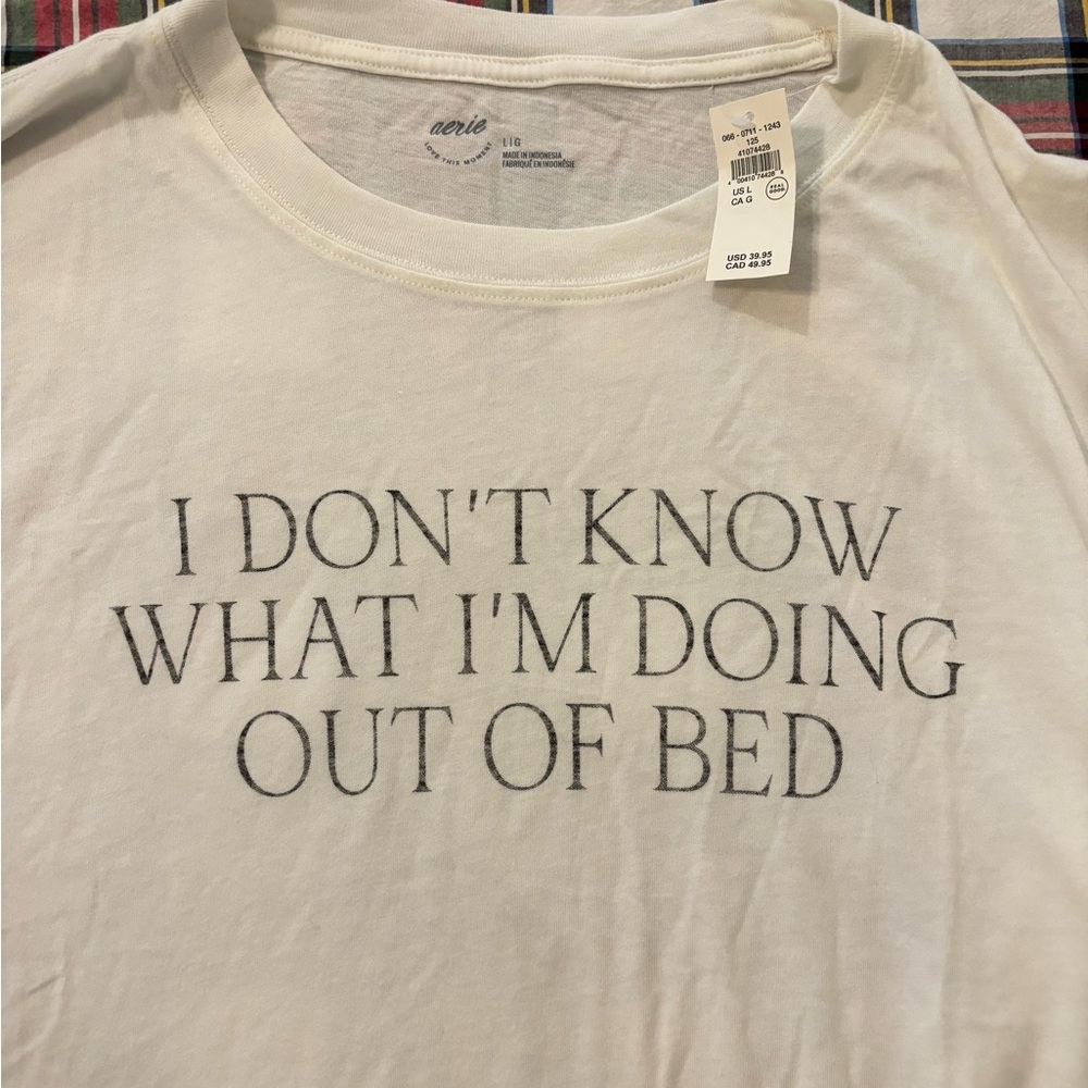 NEW Aerie Sleep Happens Night Tee - size L - Picture 4 of 5